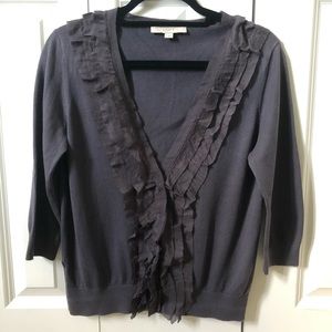 LOFT blue grey cardigan